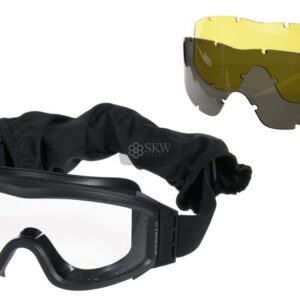 GAFAS PROTECCION ANTI VAHO NEGRAS 3 LENTES DELTA TACTICS