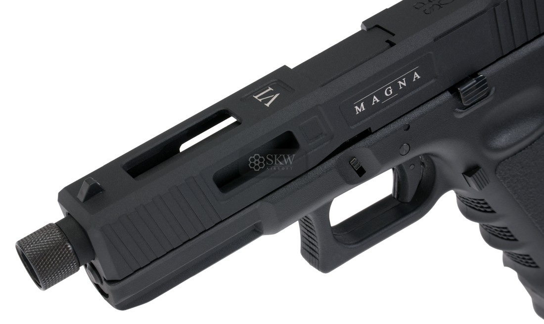 PISTOLA CO2 BLOW BACK GLADIUS MAGNA VI BLACK SECUTOR ARMS - Imagen 5