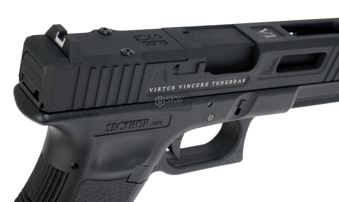 PISTOLA CO2 BLOW BACK GLADIUS MAGNA VI BLACK SECUTOR ARMS - Imagen 6