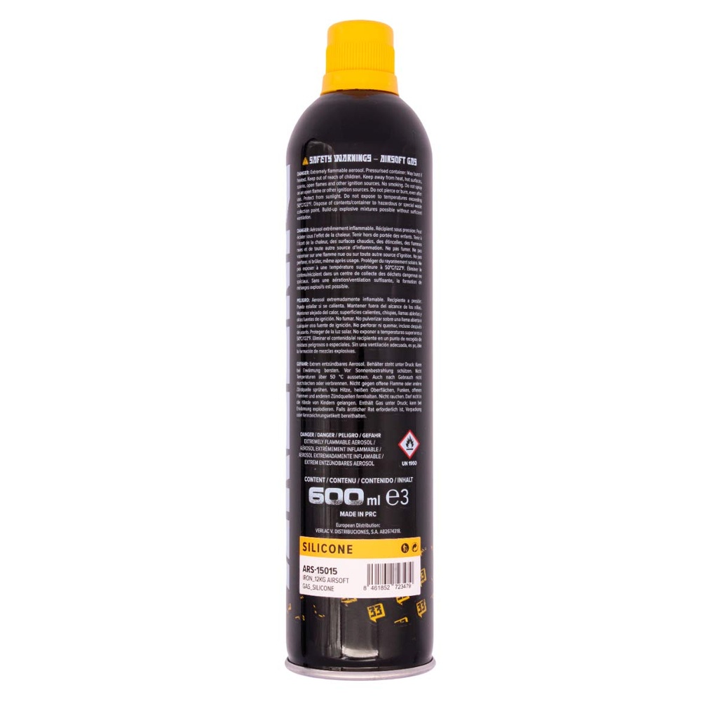 BOTELLA GAS ARSENIC IRON 12KG CON SILICONA - Imagen 3